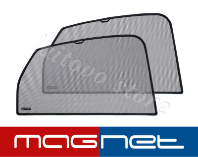 УАЗ Патриот (2005-2014) комплект бескрепёжныx защитных экранов Chiko magnet, задние боковые (Стандарт)