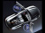 Лазерная подсветка Welcome со светящимся логотипом Subaru в черном металлическом корпусе, комплект 2 шт.